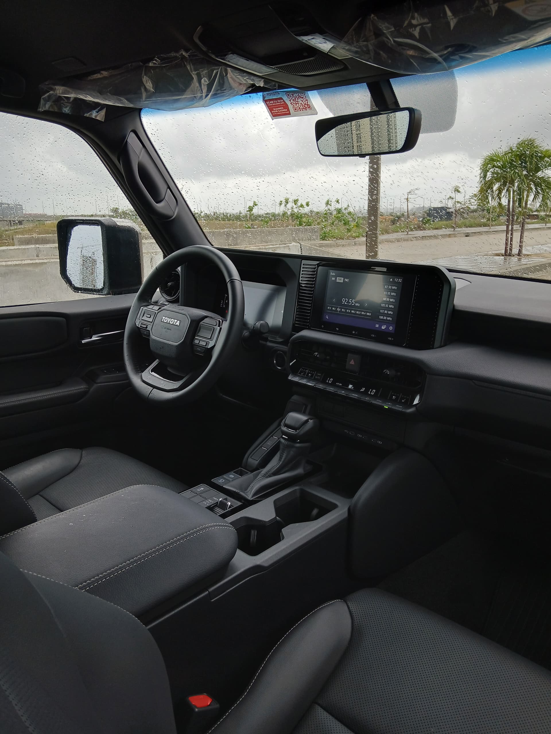 Prado dashboard and infotainment display